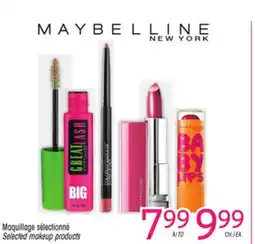Uniprix MAYBELLINE NEW YORK Maquillage sélectionné/Selected makeup products offer