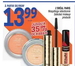 Uniprix L'ORÉAL PARIS Maquillage Sélectionné/Selected makeup products offer