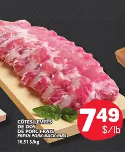 Marché Bonichoix FRESH PORK BACK RIBS offer