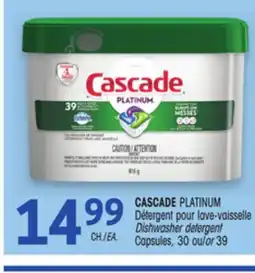 Uniprix CASCADE PLATINUM Détergent pour lave-vaisselle /Dishwasher detergent Capsules offer