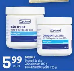 Uniprix OPTION+ Onguent de zinc/Zinc ointment offer