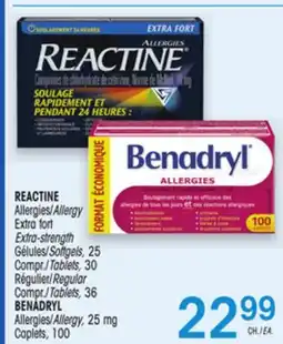 Uniprix REACTINE Allergies/Allergy/BENADRYL Allergies/Allergy offer
