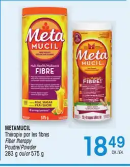 Uniprix METAMUCIL Thérapie par les fibres Poudre/ Fiber therapy Powder offer