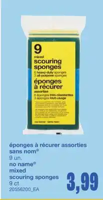 Wholesale Club ÉPONGES À RÉCURER ASSORTIES, 9 un offer