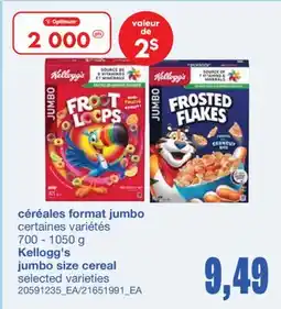 Wholesale Club CÉRÉALES FORMAT JUMBO, 700 - 1050 g offer