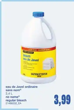 Wholesale Club EAU DE JAVEL ORDINAIRE, 2,4 L offer