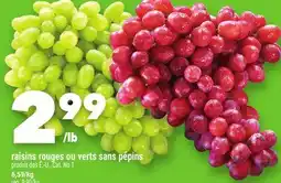Marche Ami Raisins rouges ou verts sans pépins offer