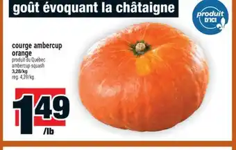 Super C COURGE AMBERCUP ORANGE | AMBERCUP SQUASH offer