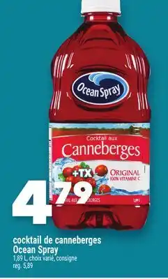 Marche Ami Cocktail de canneberges Ocean Spray offer