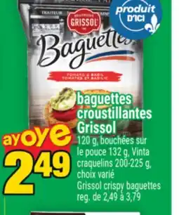 Super C baguettes croustillantes Grissol | Grissol crispy baguettes offer