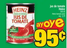Super C JUS DE TOMATE HEINZ | HEINZ TOMATO JUICE,540 ml offer