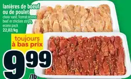 Super C LANIÈRES DE BOEUF OU DE POULET | BEEF OR CHICKEN STRIPS offer