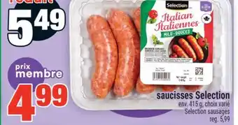 Super C SAUCISSES SELECTION | SELECTION SAUSAGES offer