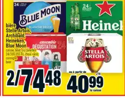 Super C BIÈRE STELLE ARTOIS, ARCHIBALD, HEINEKEN, BLUE MOON | BEER offer