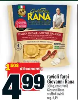 Super C RAVIOLI FARCI GIOVANNI RANA | GIOVANNI RANA STUFFED RAVIOLI offer
