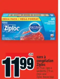 Super C SACS À CONGÉLATION ZIPLOC | ZIPLOC FREEZER BAGS offer