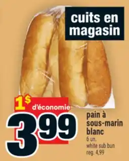 Super C pain à sous-marin blanc | white sub bun offer