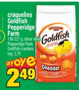 Super C CRAQUELINS GOLDFISH PEPPERIDGE FARM | PEPPERIDGE FARM GOLDFISH CRACKERS offer