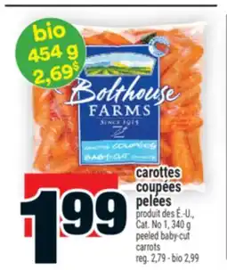 Super C CAROTTES COUPÉES PELÉES | PEELED BABY-CUT CARROTS offer