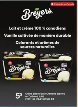 Provigo CRÈME GLACEE STYLE CREMERIE BREYERS OU COBRAND 1,41L offer
