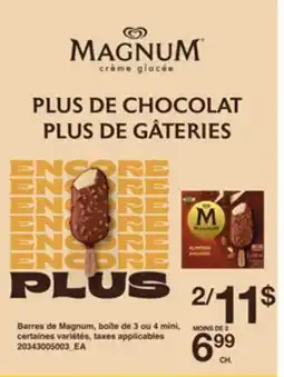 Provigo BARRES DE MAGNUM, BOÎTE DE 3 OU 4 MINI offer
