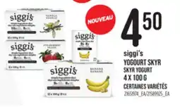 Provigo SIGGI'S SKYR YOGURT, 4 x 100 g offer