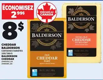 Provigo BALDERSON CHEDDAR, 250/280 G offer