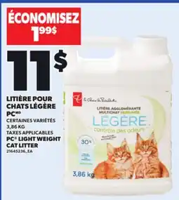 Provigo PC LIGHT WEIGHT CAT LITTER, 3,86 KG offer
