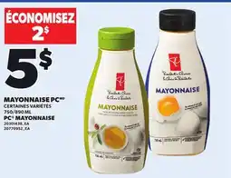 Provigo PC MAYONNAISE, 750/890 ML offer