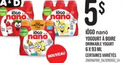 Provigo IÖGO NANÖ DRINKABLE YOGURT, 6X93 ML offer