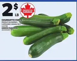 Provigo GREEN ZUCCHINI offer