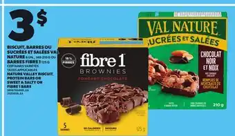 Provigo NATURE VALLEY BISCUIT, PROTEIN BARS OR SWEET & SALTY, 6 UN. 148-210G OR FIBRE 1 BARS, 1125G offer