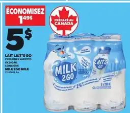 Provigo MILK 2GO MILK, 6X200 ML offer