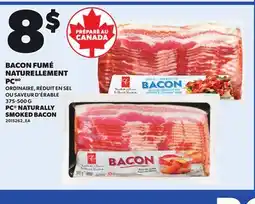 Provigo PC NATURALLY SMOKED BACON, 375-500 G offer