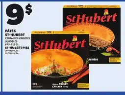 Provigo ST-HUBERT PIES, 675-825 G offer