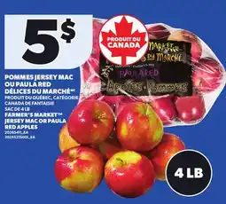 Provigo FARMER'S MARKET JERSEY MAC OR PAULA RED APPLES, 4 LB offer