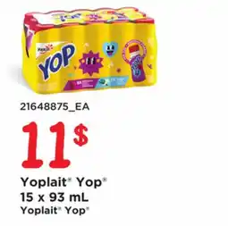 Provigo YOPLAIT YOP , 15 x 93 mL offer