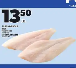 Provigo MSC SOLE FILLETS offer