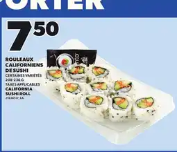 Provigo CALIFORNIA SUSHI ROLL, 208-236 G offer