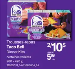 Provigo TACO BELL DINNER KITS, 260 – 420 G offer