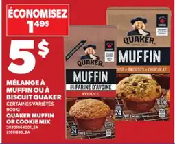 Provigo QUAKER MUFFIN OR COOKIE MIX, 900 G offer
