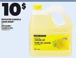 Provigo NO NAME CANOLA OIL, 3 L offer