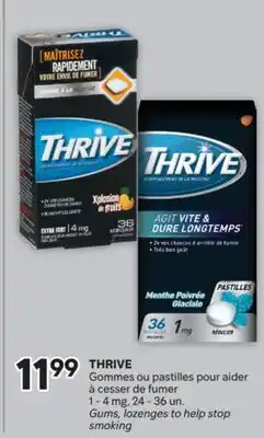 Brunet THRIVE Gommes ou pastilles pour aider à cesser de fumer 1-4mg offer