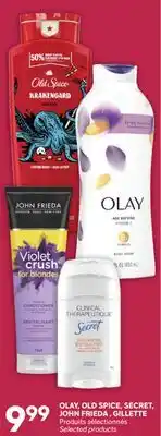 Brunet OLAY, OLD SPICE, SECRET, JOHN FRIEDA, GILLETTE Produits sélectionnés offer
