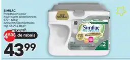 Brunet SIMILAC Préparations pour nourrissons sélectionnées offer