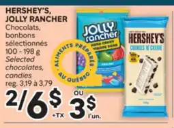 Brunet HERSHEY'S, JOLLY RANCHER Chocolats, bonbons sélectionnés offer