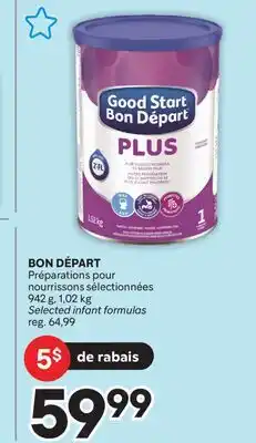 Brunet BON DÉPART Préparations pour nourrissons sélectionnées offer