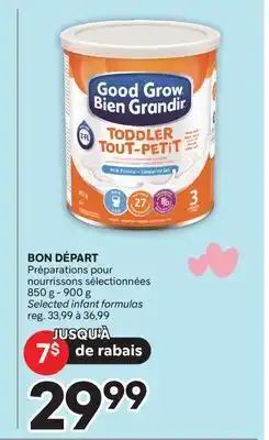 Brunet BON DÉPART Préparations pour nourrissons sélectionnées offer