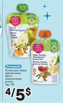 Brunet Personnelle Purées pour bébés sélectionnées offer
