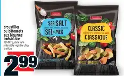 Super C croustilles ou bâtonnets aux légumes Irrésistible | Irrésistible vegetable chips or sticks offer
